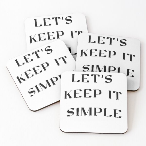 Item preview, Let's Keep It Simple designed and sold by BleesTees.