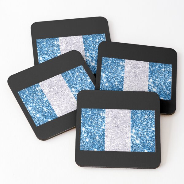 Item preview, Glitter Guatemalan Flag designed and sold by Claustronautas.