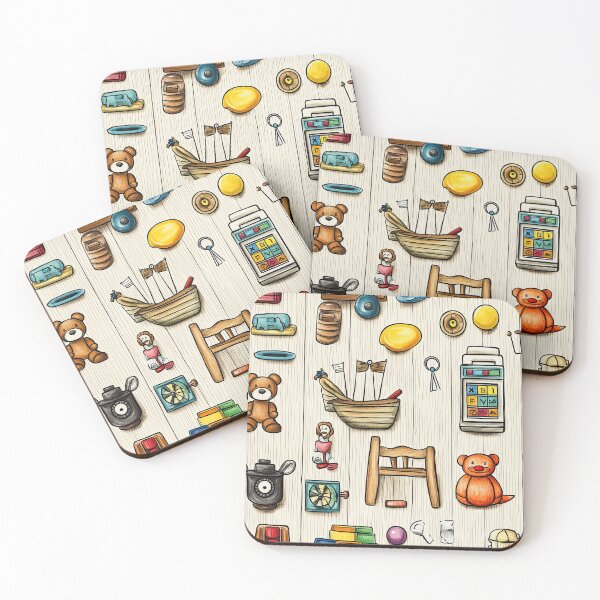 Item preview, Classic Playroom Treasures Arranged in Watercolor Style designed and sold by Piotrek0001.