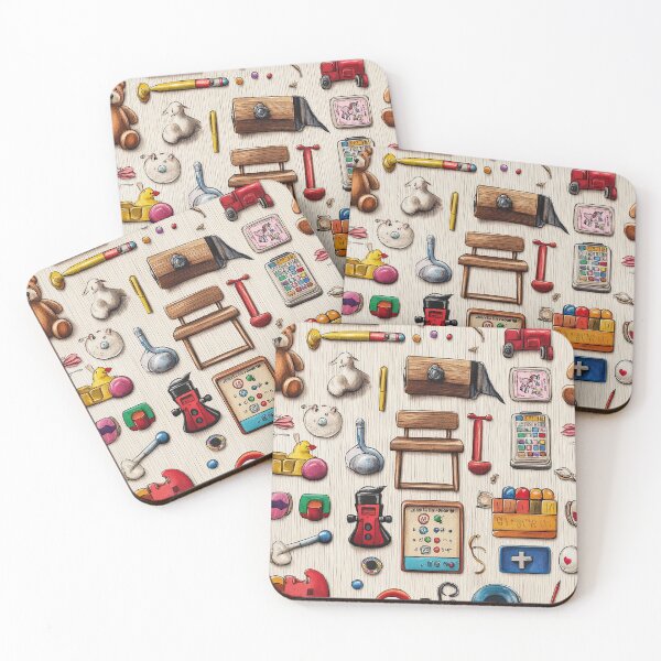 Item preview, Nostalgic Toy Memories on Soft Wooden Background designed and sold by Piotrek0001.