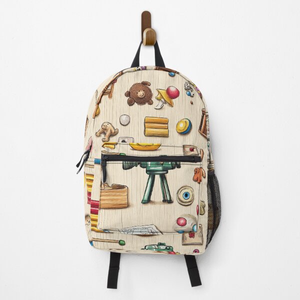 Item preview, Retro Toy Assortment with Whimsical Pastel Details designed and sold by Piotrek0001.