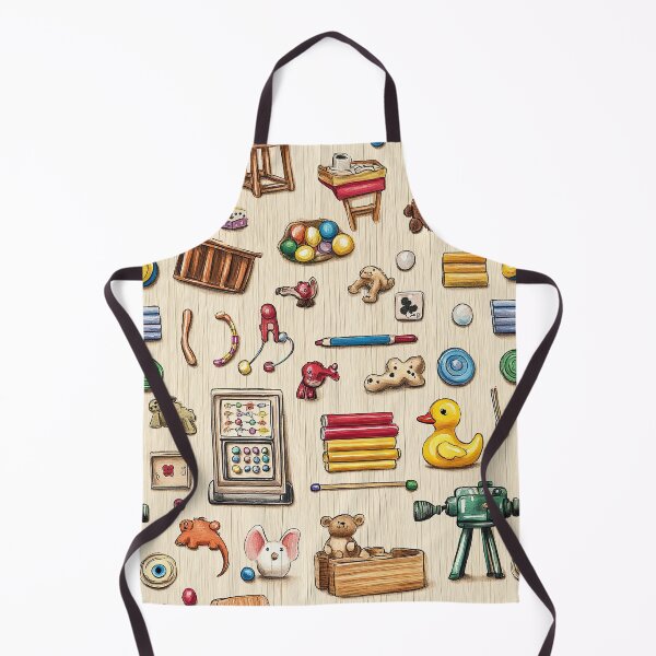 Item preview, Retro Toy Assortment with Whimsical Pastel Details designed and sold by Piotrek0001.