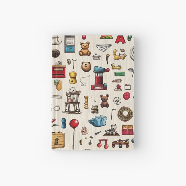 Item preview, Watercolor Toys on Clean Wooden Floor Background designed and sold by Piotrek0001.