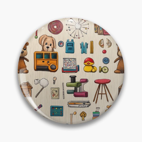 Item preview, Playful Vintage Objects in Delicate Childhood Arrangement designed and sold by Piotrek0001.