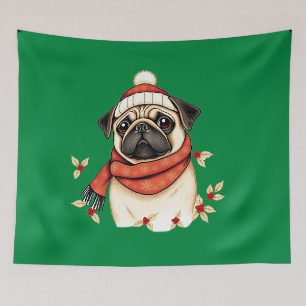 Item preview, Festive Collection: Pug designed and sold by The Digital Compass.