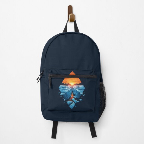 Item preview, Arctic Sunset Diamond – Melting Glacier Landscape Illustration designed and sold by NoctaHike.