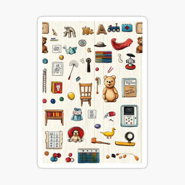 Item preview, Vintage Play Items in Soft Natural Composition designed and sold by Piotrek0001.