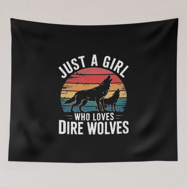 Item preview, Wholoves Direwolf Art – Unique Fantasy Gift for Wolf and GOT Fans designed and sold by love3617.