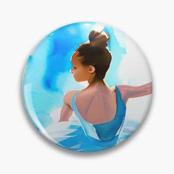 Item preview, Beautiful Young Ballerina in Blue designed and sold by Marymarice.