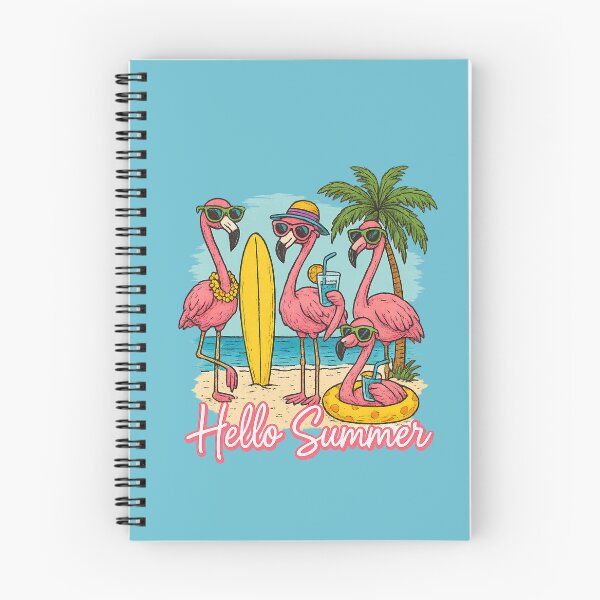 Item preview, Hello Summer Flamingo – Cute Tropical Beach Vacation Design designed and sold by MABROTH.