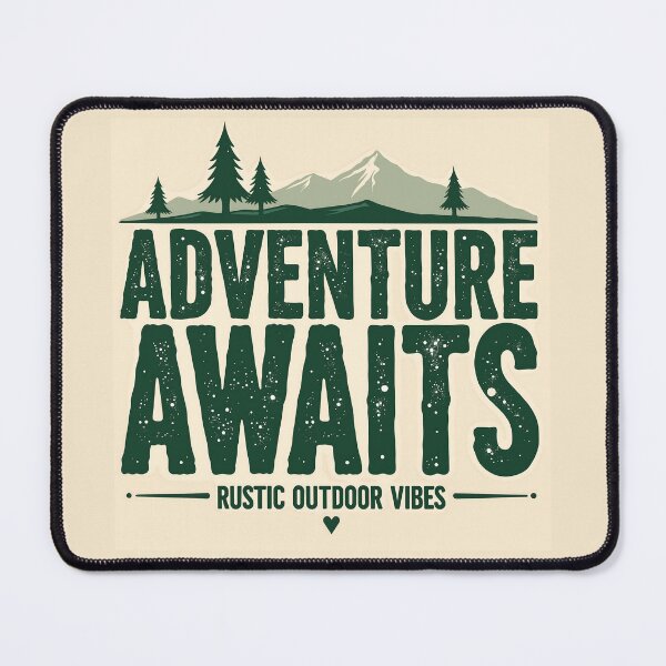 Item preview, Bold Rustic Adventure Awaits Outdoors designed and sold by Taans-Creation.