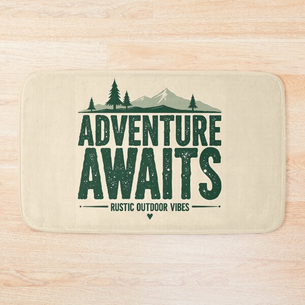 Item preview, Bold Rustic Adventure Awaits Outdoors designed and sold by Taans-Creation.