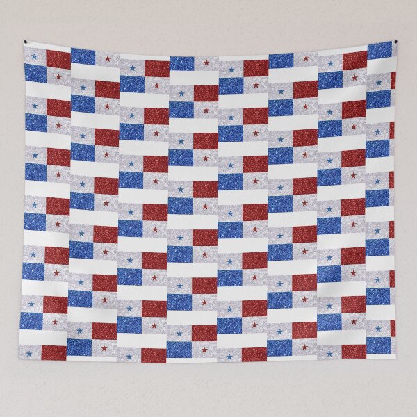 Item preview, Glitter Panamanian Flag designed and sold by Claustronautas.