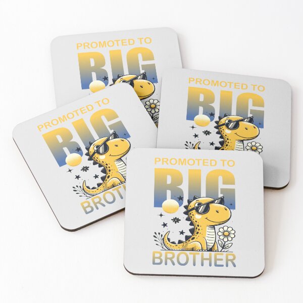 Item preview, Promoted to Big Brother Dinosaur – Cute Sibling Announcement designed and sold by artetotal.
