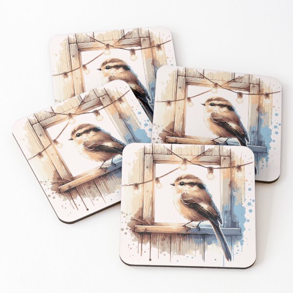 Item preview, Bird on Window Watercolor (Digital) designed and sold by BuchitosCorner.