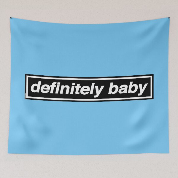 Item preview, DEFINITELY BABY - Indie Britpop Rock n Roll Star! (Baby Blue) designed and sold by phigment-art.