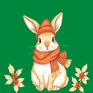 Artwork thumbnail, Festive Collection: Rabbit by The Digital Compass