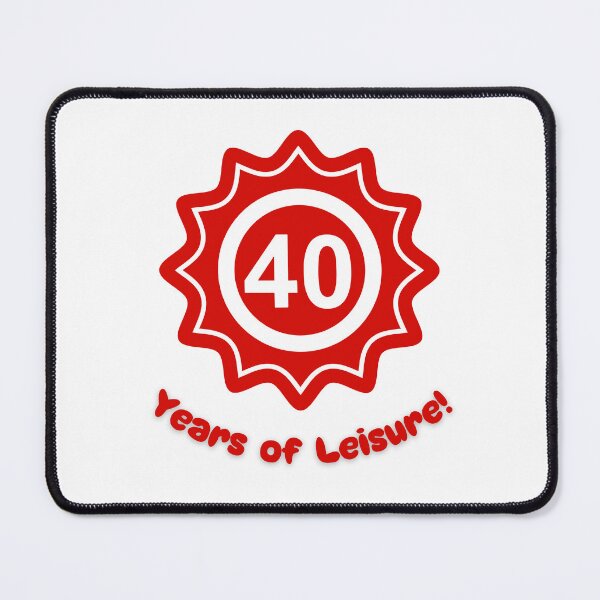 Item preview, Sarcastic 4Birthday - 40 Years of Leisure Funny Red Ornament designed and sold by GorinART.