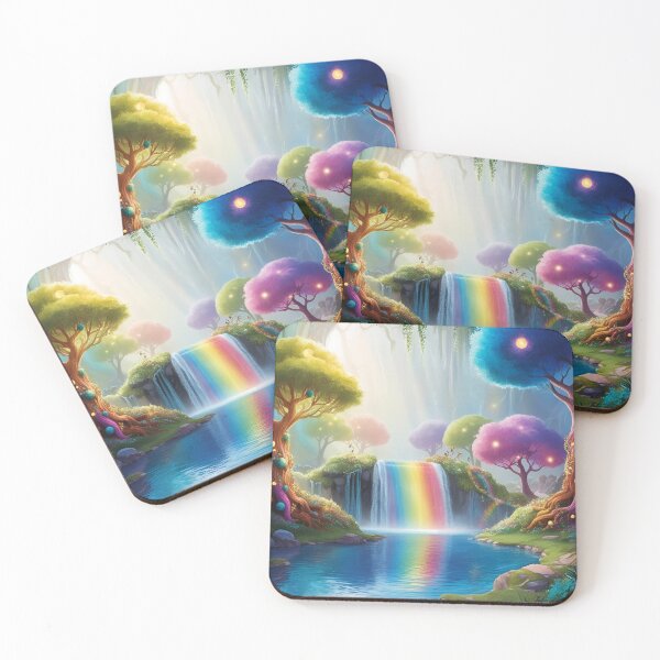 Item preview, Rainbow Falls of the Enchanted Grove designed and sold by A Sinister Sly.