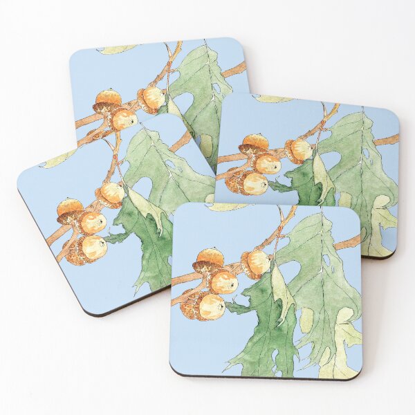 Item preview, Art Nouveau Oak Leaves and Acorns American Hannah Borger Overbeck 1915 designed and sold by Pixelchicken.