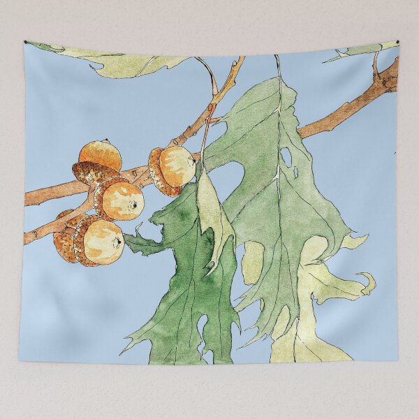 Item preview, Art Nouveau Oak Leaves and Acorns American Hannah Borger Overbeck 1915 designed and sold by Pixelchicken.