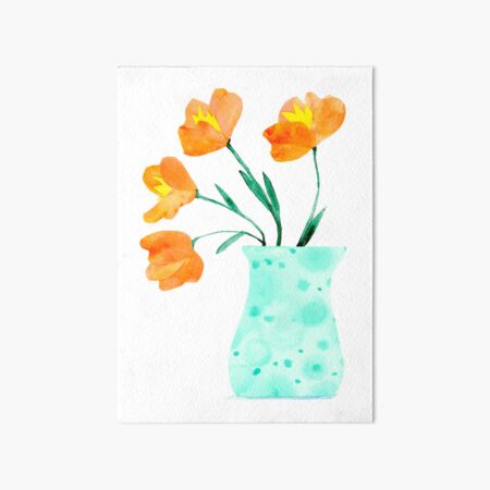 California Poppies Art Board Print