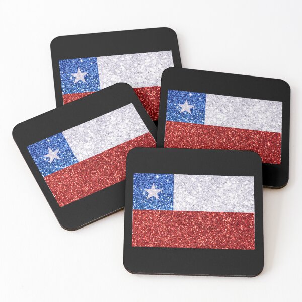 Item preview, Glitter Chilean Flag designed and sold by Claustronautas.