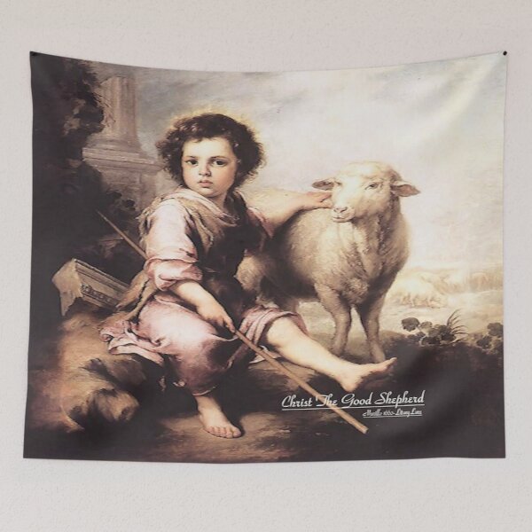 Item preview, Christ The Good Shepherd designed and sold by LitanyLane.