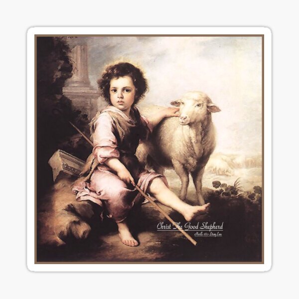 Item preview, Christ The Good Shepherd designed and sold by LitanyLane.