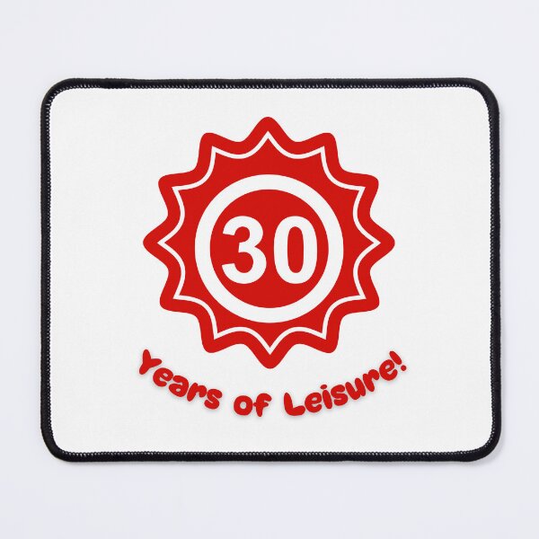 Item preview, Copy of Sarcastic 30 Birthday - 30 Years of Leisure Funny Red Ornament designed and sold by GorinART.