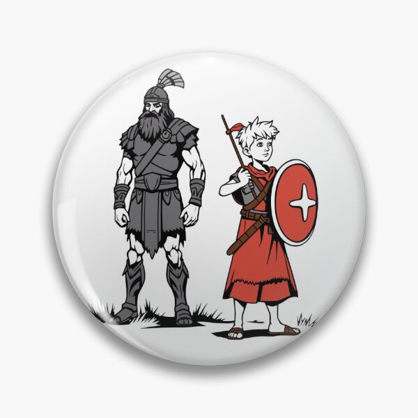 Item preview, David and Goliath Biblical Illustration designed and sold by UnboxedZone.