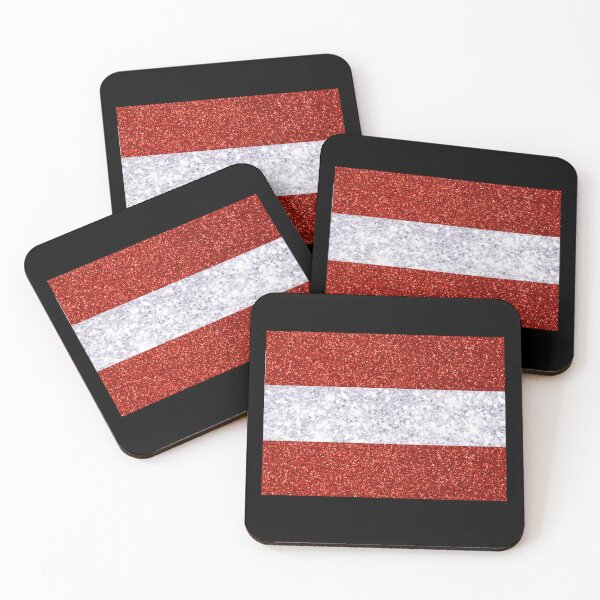 Item preview, Glitter Austrian Flag designed and sold by Claustronautas.