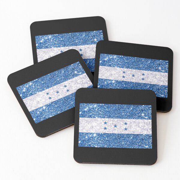 Item preview, Glitter Honduran Flag designed and sold by Claustronautas.