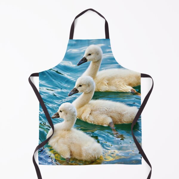 Item preview, Swan chicks – fluffy elegance by the water designed and sold by beatbieri.ch.