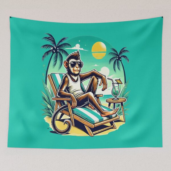 Item preview, Cool Relaxing Monkey designed and sold by Sadanova.