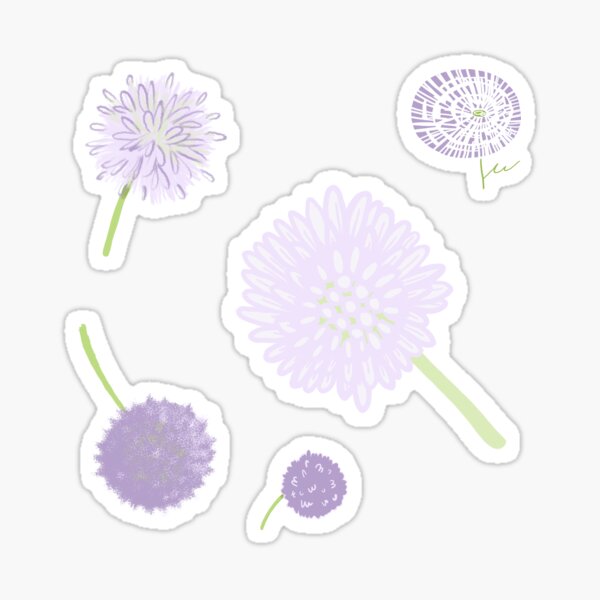 Fluffy Thistles Sticker