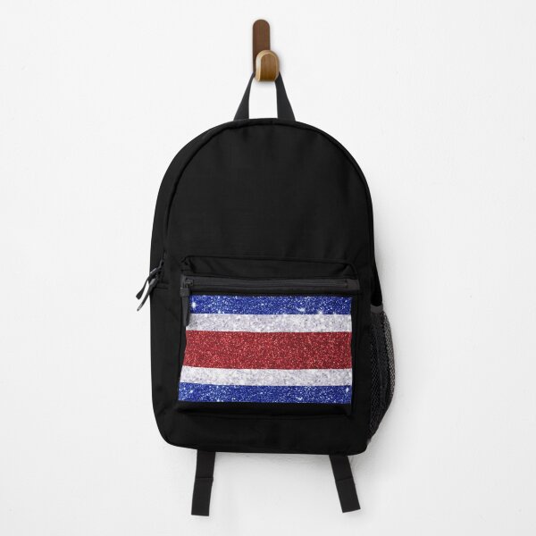 Item preview, Glitter Costa Rican Flag designed and sold by Claustronautas.