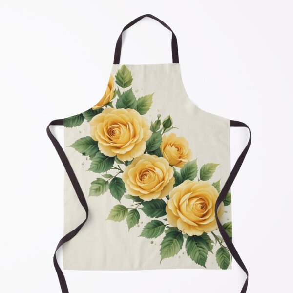 Item preview, Cascading pretty vintage yellow roses designed and sold by Anastaciaknits.