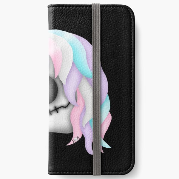 My Little Dead Unicorn | Rainbow Unicorn Skull | Black iPhone Wallet