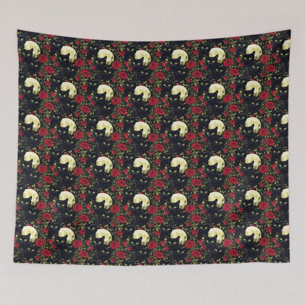 Item preview, Black Cat Bewitching Eyes & Flowers designed and sold by MidArtForge.