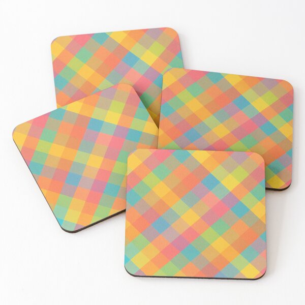 Item preview, Madras-Inspired Diagonal Plaid Seamless Pattern – Bright Summer Checkered Fabric Design designed and sold by Sunstone Print.