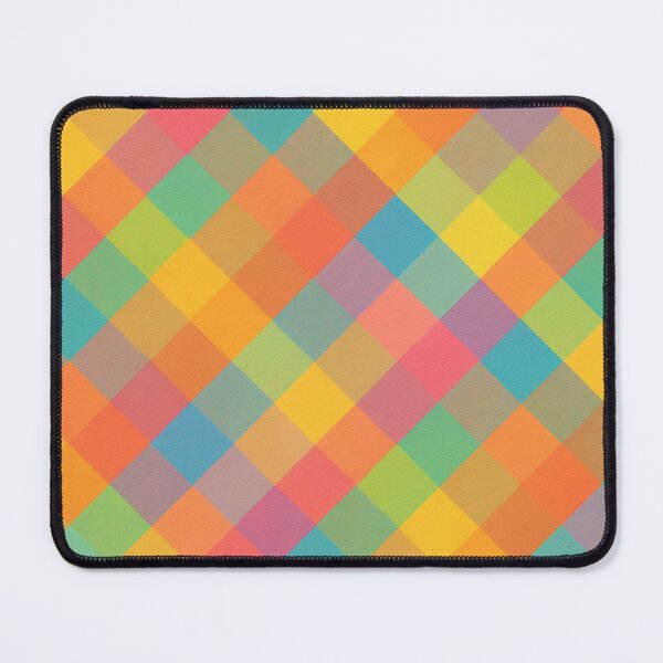 Item preview, Madras-Inspired Diagonal Plaid Seamless Pattern – Bright Summer Checkered Fabric Design designed and sold by Sunstone Print.