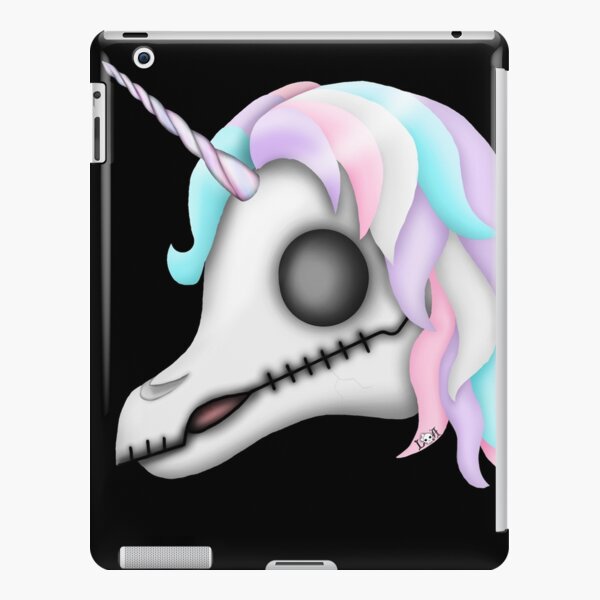 My Little Dead Unicorn | Rainbow Unicorn Skull | Black iPad Snap Case