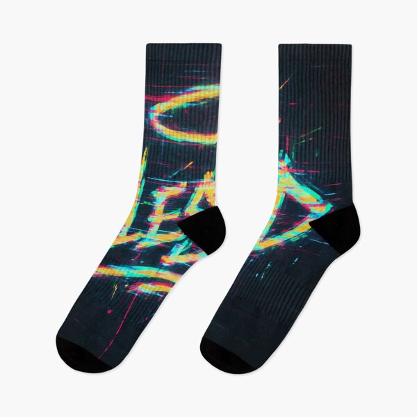 Item preview, Blessed Halos – Glitch Graffiti Neon Art designed and sold by Manyface Artistry.