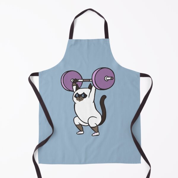 Item preview, The snatch weightlifting Siamese cat designed and sold by Huebucket.