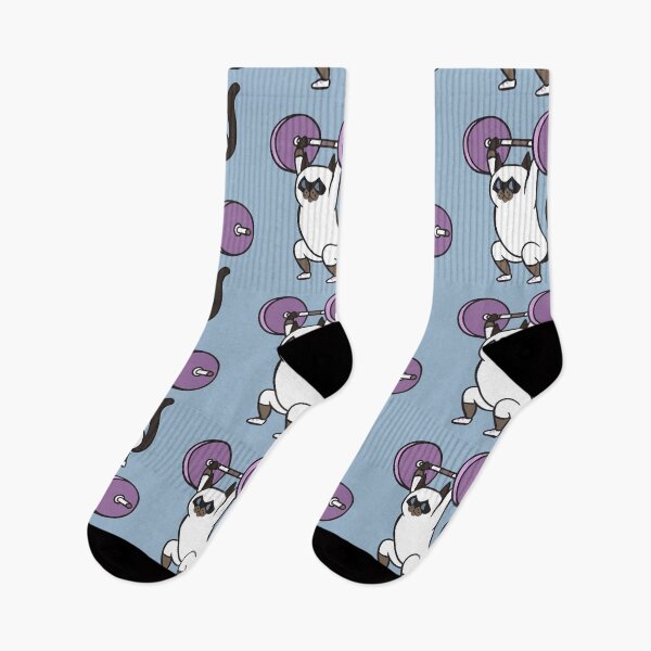 Item preview, The snatch weightlifting Siamese cat designed and sold by Huebucket.
