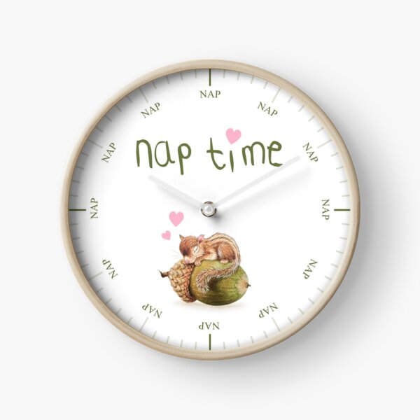Nap time by Maria Tiqwah Clock