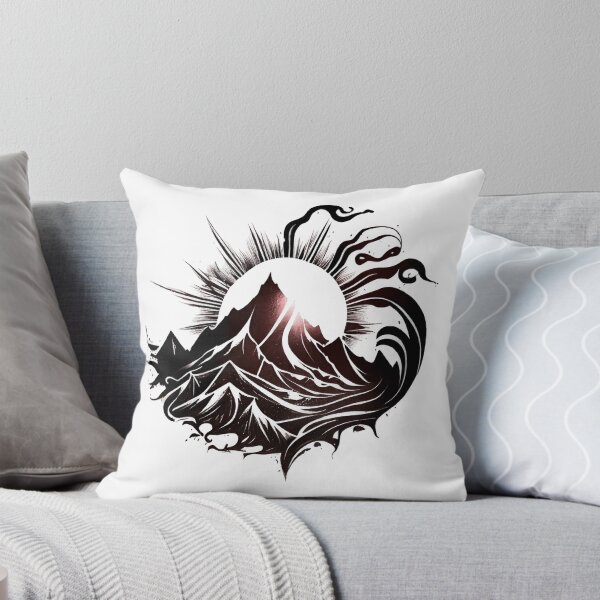 Item preview, Tribal Tattoo Mountain Sunset Spirit designed and sold by ShadowAndSlate.