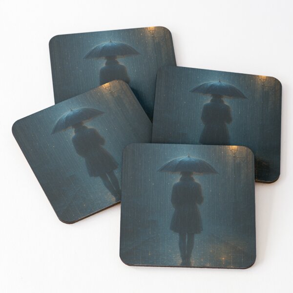 Item preview, “Melancholy Rain – Silent Poetry in the City” designed and sold by GalenaDeco.