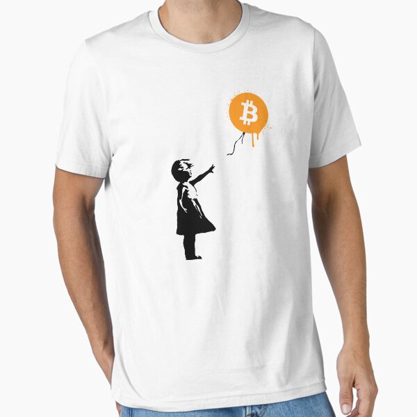 Item preview, Banksy Balloon Girl Bitcoin Spray designed and sold by createmvt.